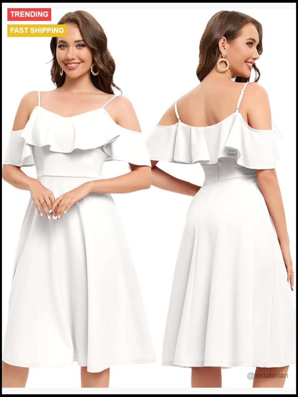 Off Shoulder Cocktail Dress, Formal Wedding Guest Prom A-Line Midi